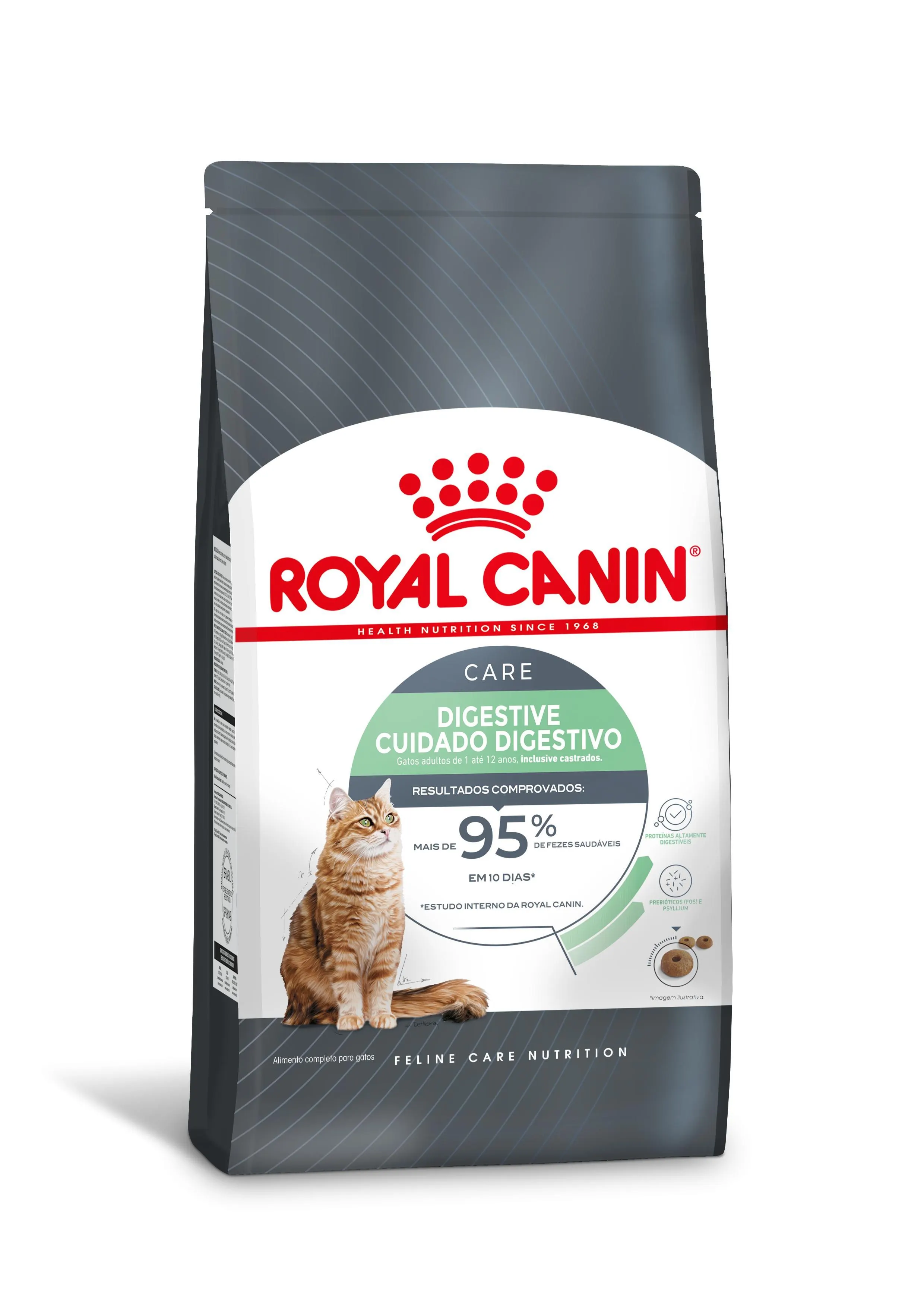 Embalagem de Royal Canin Digestive Care e Cuidado Digestivo