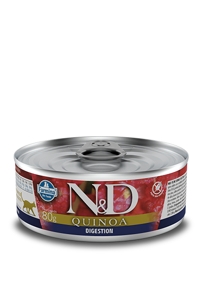 Embalagem de N&D Quinoa Feline Cuidado Digestivo Wet Food