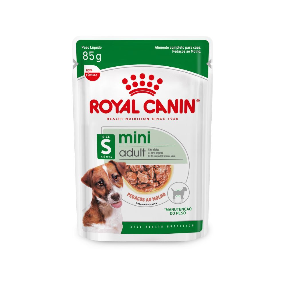Embalagem de Royal Canin Mini Adult - Alimento Úmido