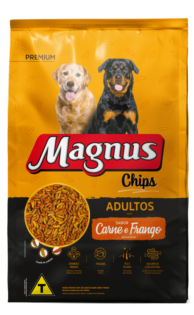 Embalagem de Magnus Premium Cães Adultos Chips