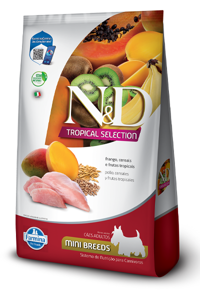 Embalagem de N&D Tropical Selection Canine Frango Adult Mini