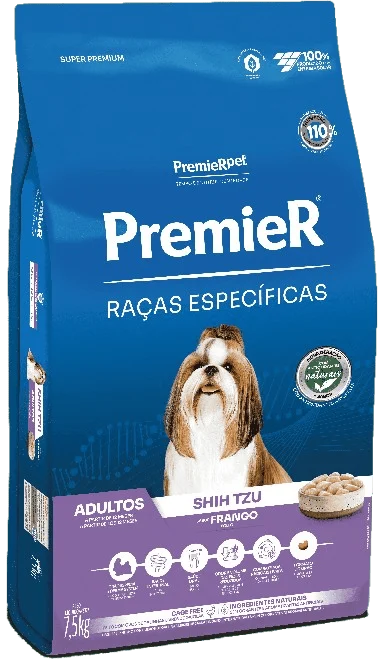 Embalagem de PremieR Raças Específicas Shih Tzu Adultos Porte Pequeno Frango