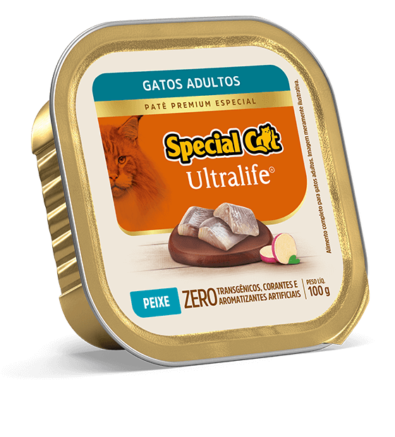 Embalagem de Patê Special Cat Ultralife Adultos Sabor Peixe