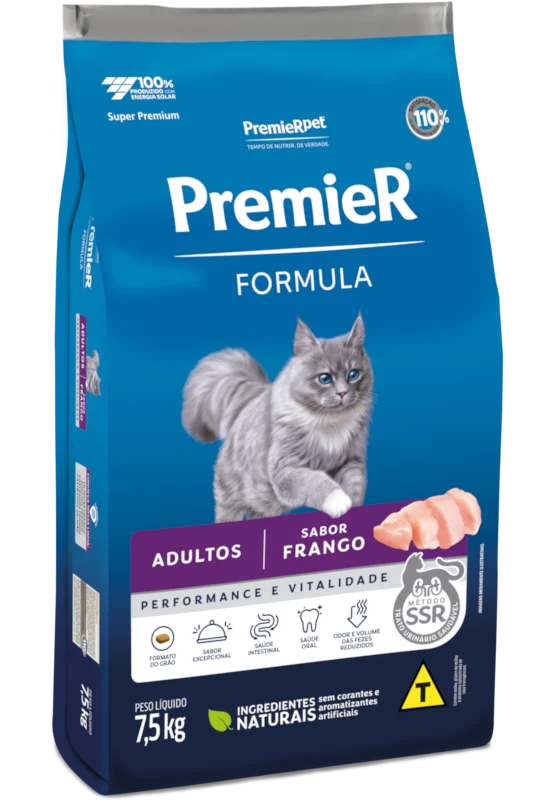 Embalagem de PremieR Formula Gatos Adultos Frango