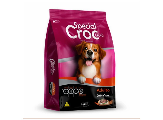 Packshot oficial de Special Croc Cães Adultos Sabor Carne