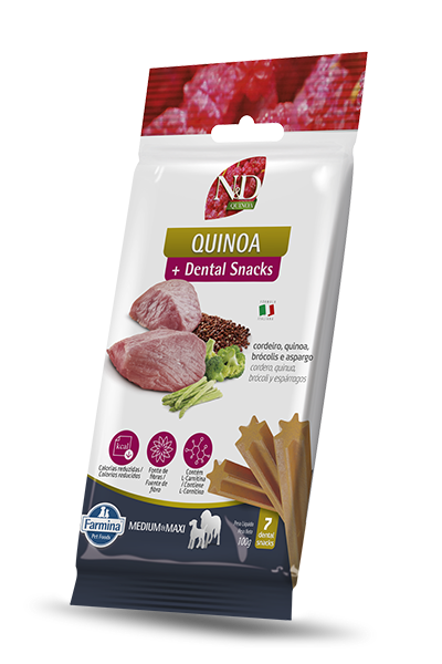 Packshot oficial de N&D Quinoa Canine Controle de Calorias Petiscos Dentais Medium & Maxi