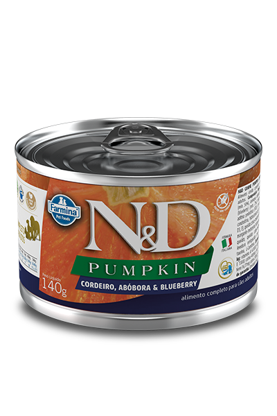 Embalagem de N&D Pumpkin Canine Cordeiro & Blueberry Adult Wet Food
