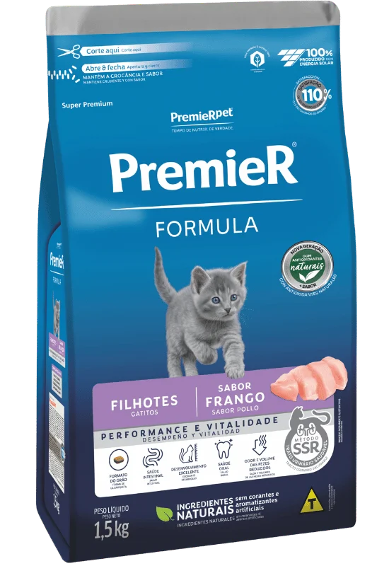 Embalagem de PremieR Formula Gatos Filhotes Frango