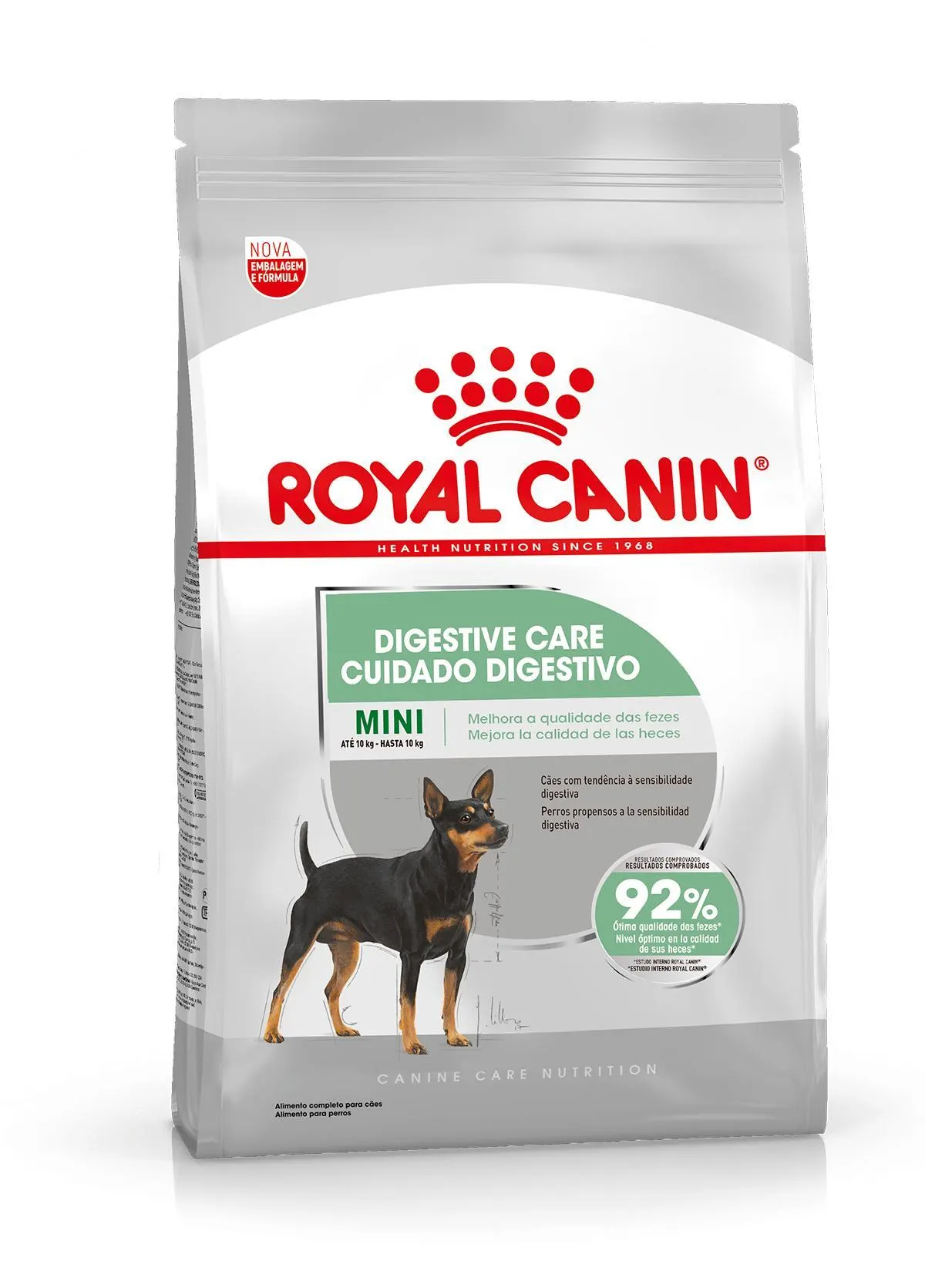 Embalagem de Royal Canin Mini Digestive Care