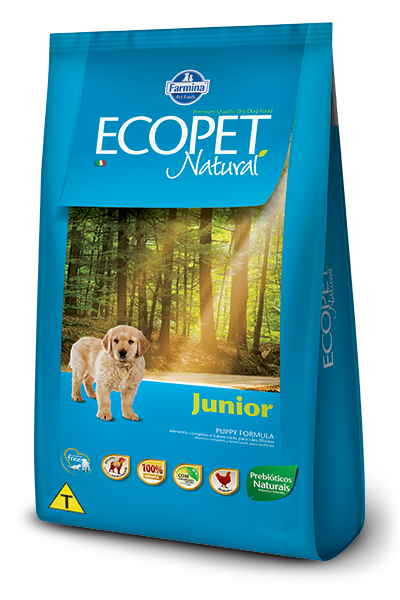 Embalagem de Ecopet Natural Junior Puppy
