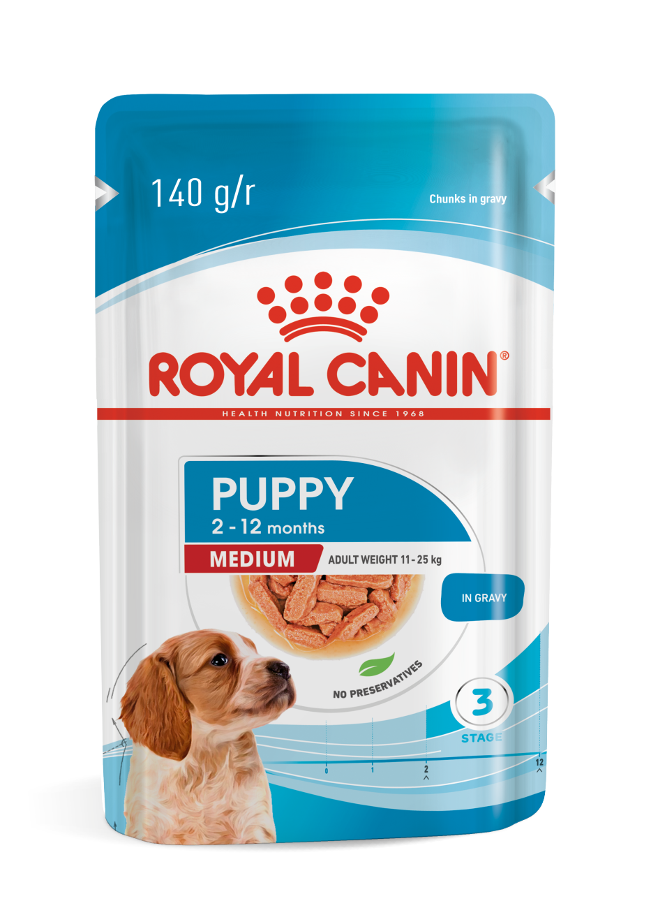 Embalagem de Royal Canin Medium Puppy - Alimento Úmido