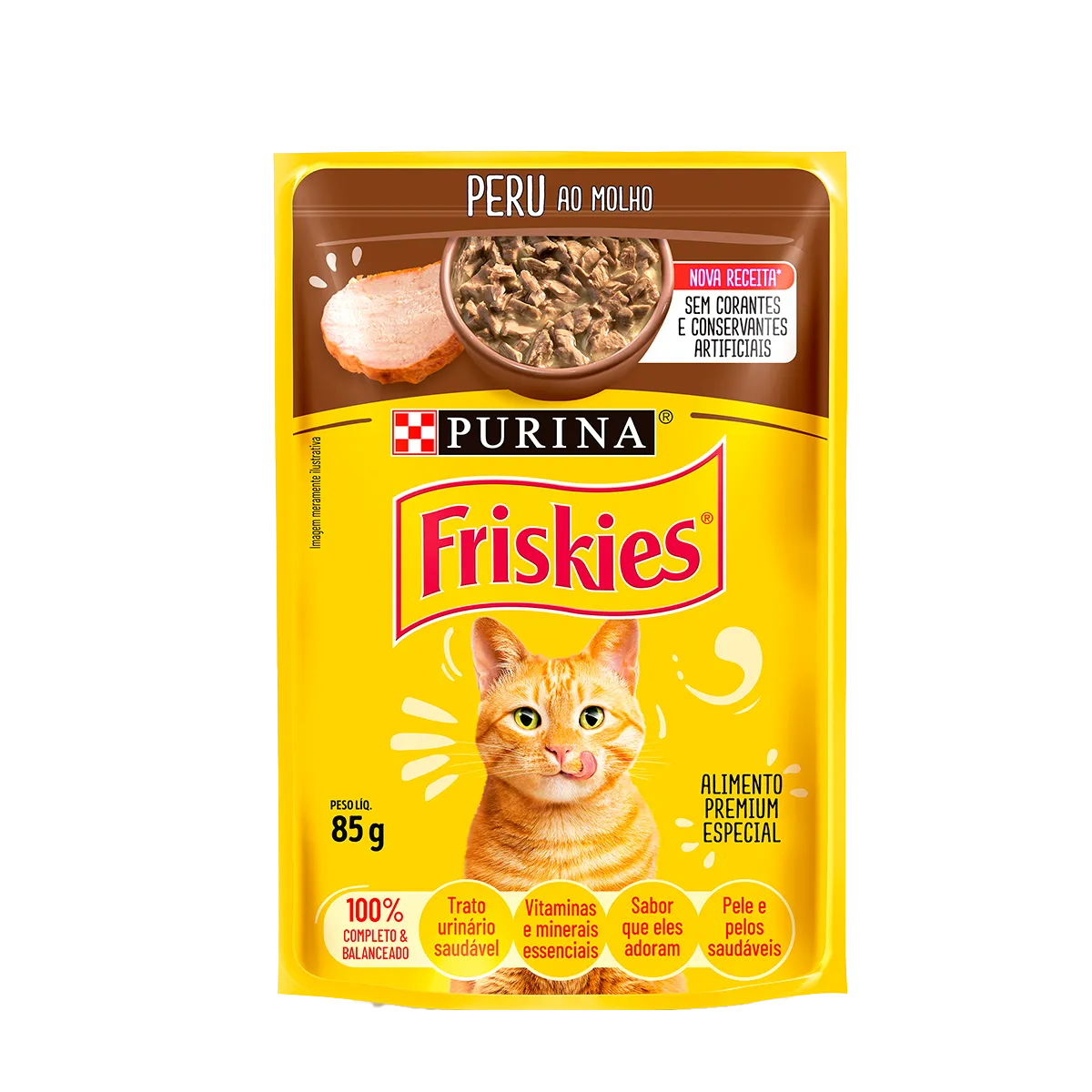 Embalagem de Purina Friskies Gatos Adultos Peru (Sachê)