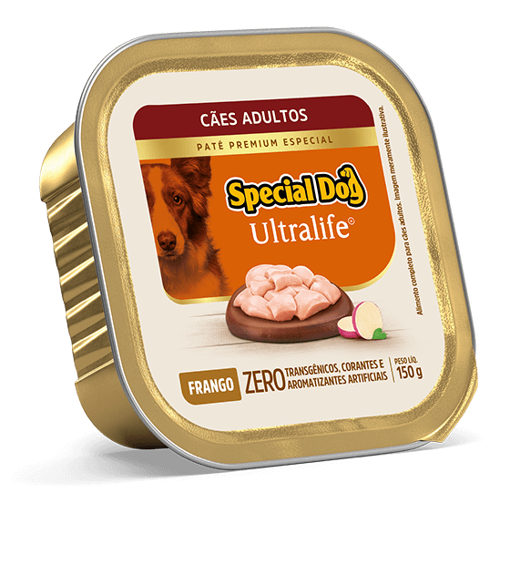 Embalagem de Patê Special Dog Ultralife Adultos Sabor Frango