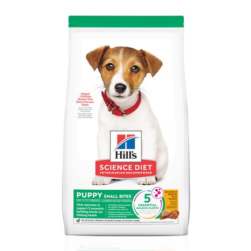 Embalagem de Hill's Science Diet Pedaços Pequenos Cães Filhotes
