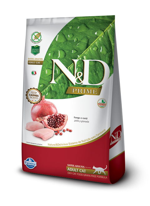 Embalagem de N&D Prime Feline Frango & Romã Adult