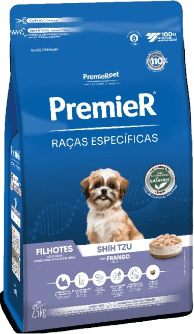 Embalagem de PremieR Raças Específicas Shih Tzu Filhotes Porte Pequeno Frango