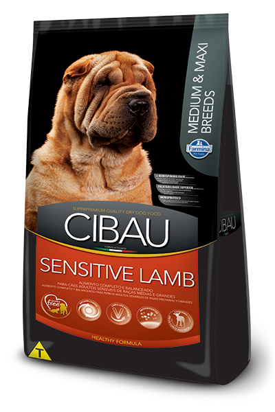 Embalagem de Cibau Sensitive Lamb Medium & Maxi