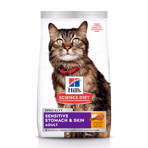 Packshot oficial de Hill's Science Diet Pele Sensível para Gatos Adultos