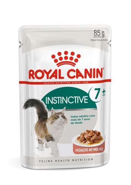 Embalagem de Royal Canin Instinctive 7+ Pedaços ao Molho Alimento Úmido