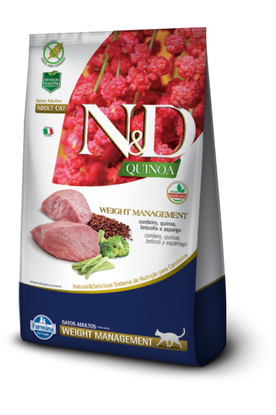 Embalagem de N&D Quinoa Feline Controle de Peso