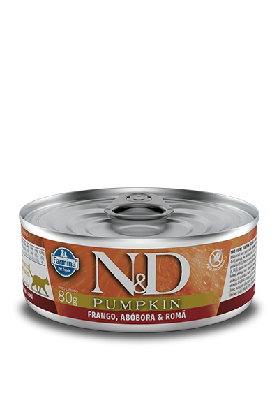 Embalagem de N&D Pumpkin Feline Frango, Abóbora & Romã Wet Food