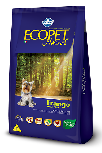 Embalagem de Ecopet Natural Frango Small Bites