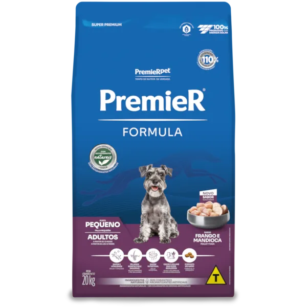 Embalagem de PremieR Formula Cães Adultos Porte Pequeno Frango