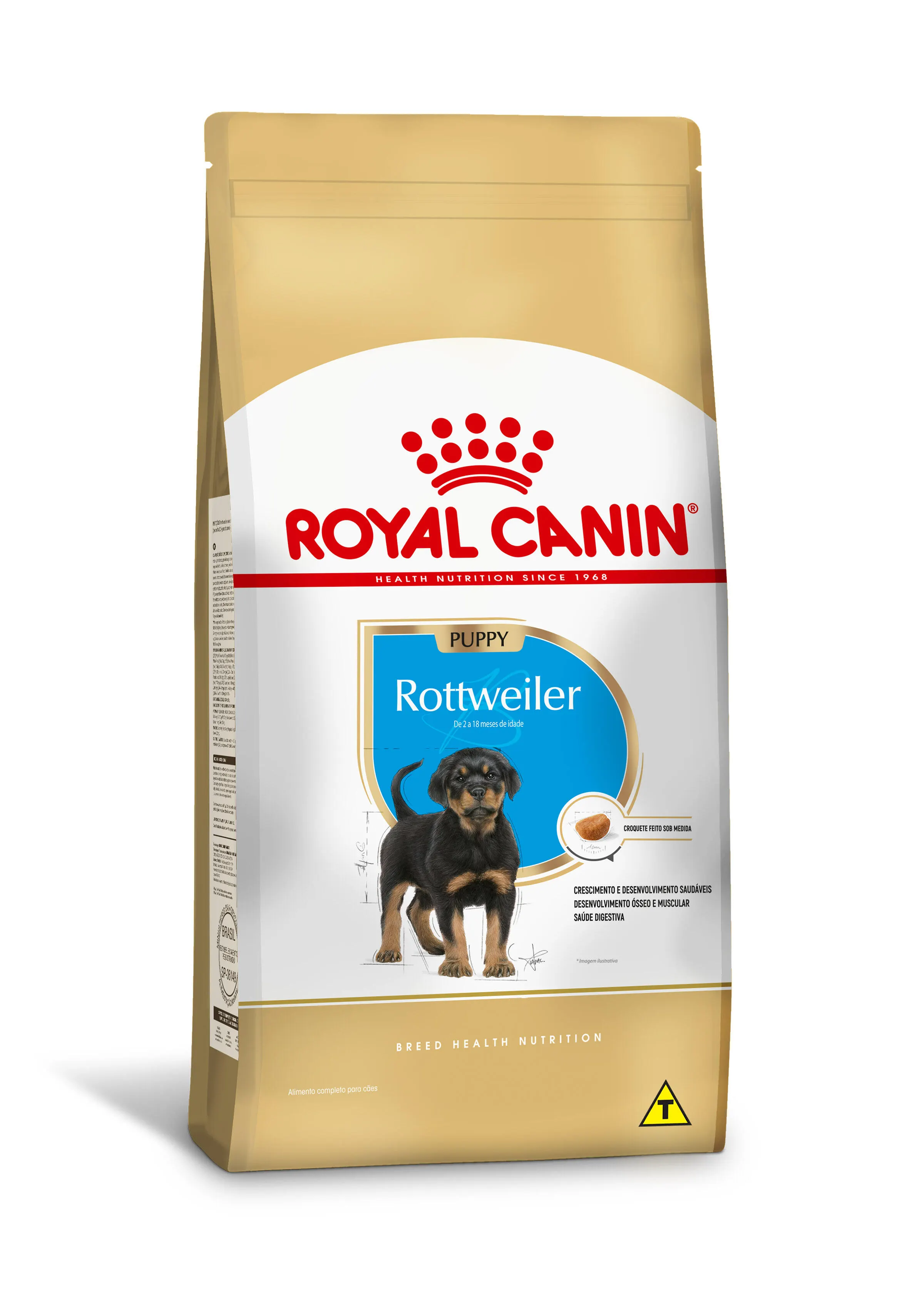 Embalagem de Royal Canin Rottweiler Puppy