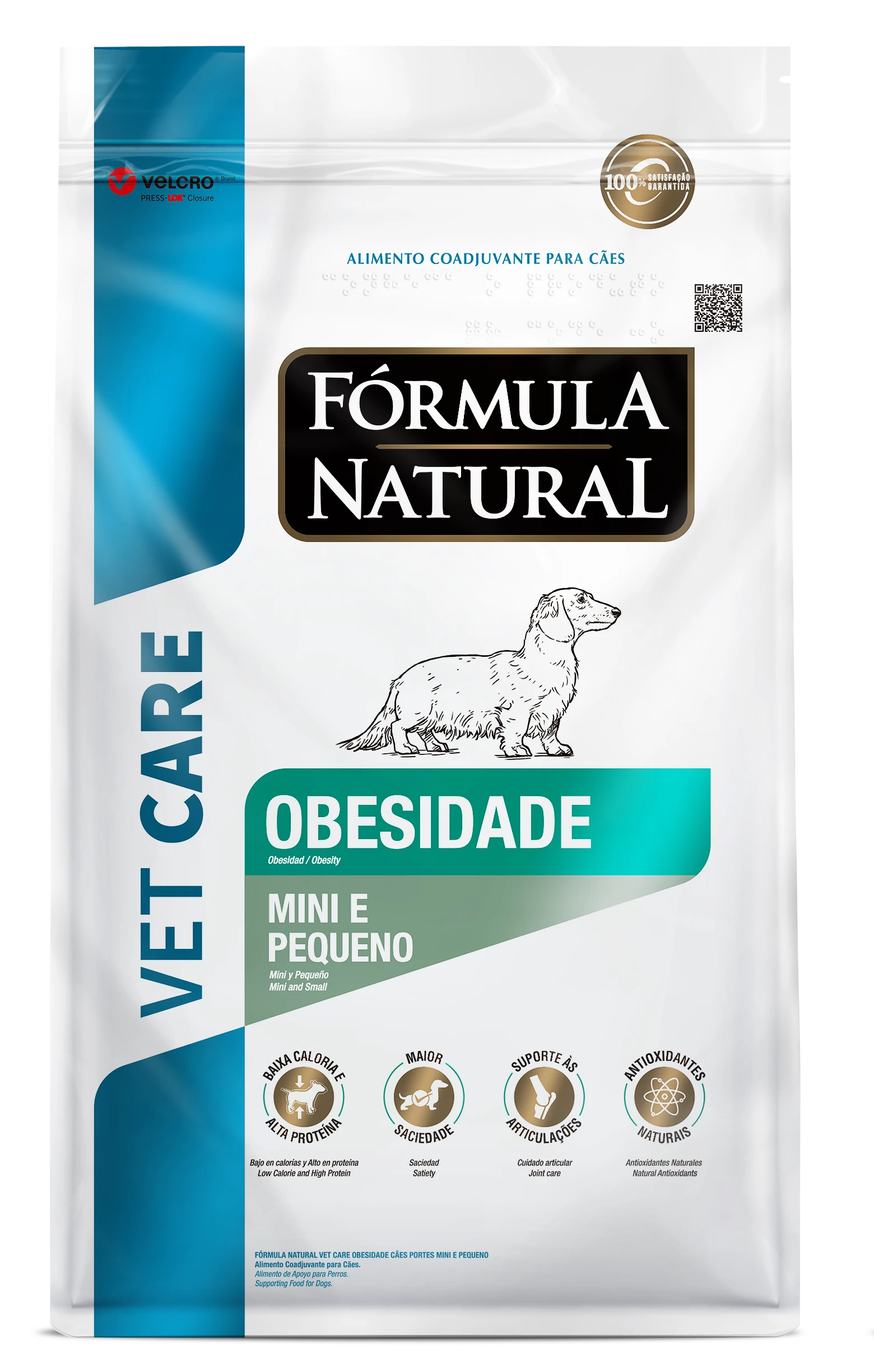 Packshot oficial de Fórmula Natural Vet Care Obesidade Cães Portes Mini e Pequeno