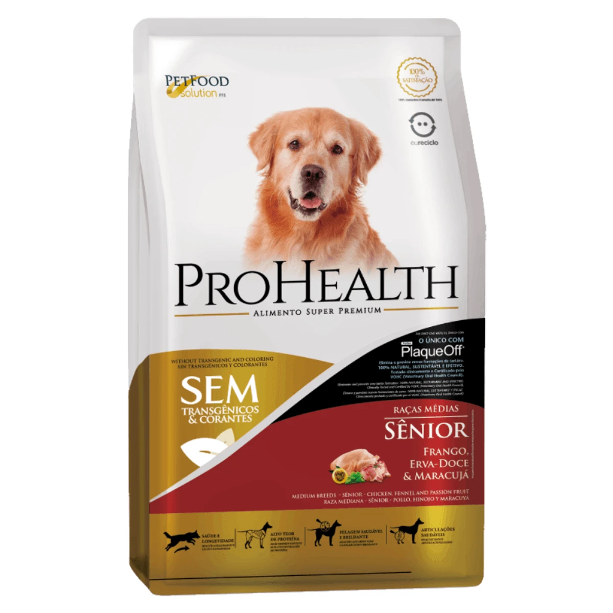 Packshot oficial de ProHealth Cães Sênior Raças Médias