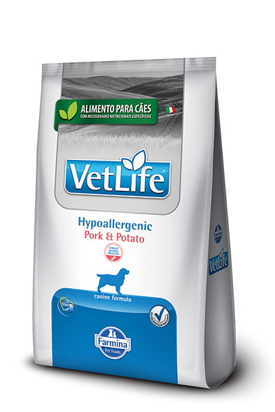 Packshot oficial de Vet Life Natural Canine Hypoallergenic Pork & Potato Canine