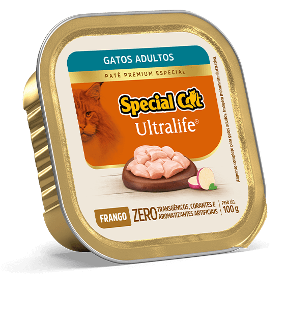 Embalagem de Patê Special Cat Ultralife Adultos Sabor Frango