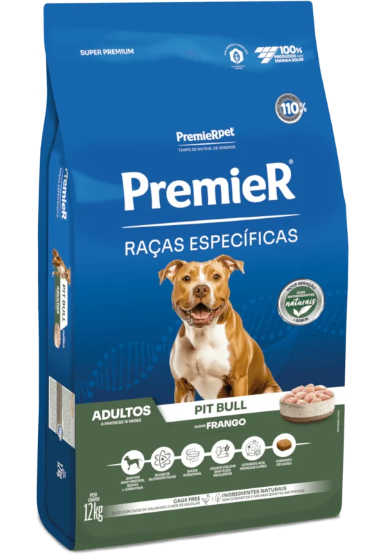 Embalagem de PremieR Raças Específicas Adultos Frango Pit Bull