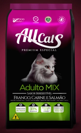 Embalagem de AllCats Gato Adultos Mix