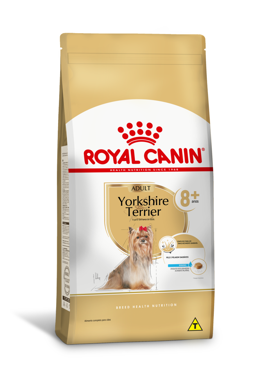 Embalagem de Royal Canin Yorkshire Terrier 8+