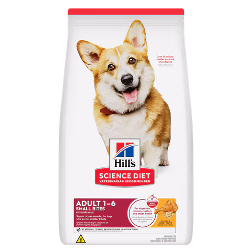 Embalagem de Hill's Science Diet Cães Adultos Pequenos Pedaços