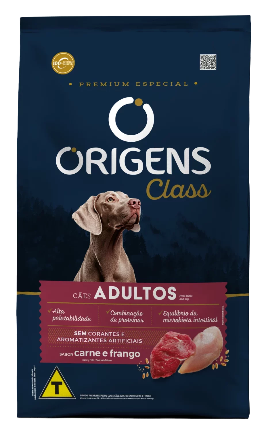 Embalagem de Origens Premium Especial Class Cães Adultos Sabor Carne e Frango