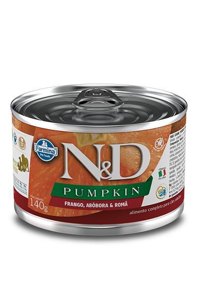 Embalagem de N&D Pumpkin Canine Frango, Abóbora & Romã Adult Wet Food