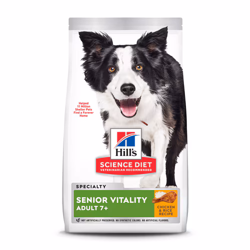 Embalagem de Hill's Science Diet Vitalidade Sênior Cães Idosos