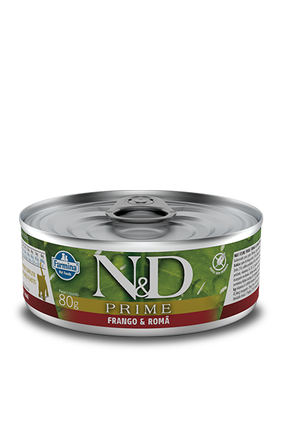 Embalagem de N&D Prime Feline Frango & Romã Kitten Wet Food