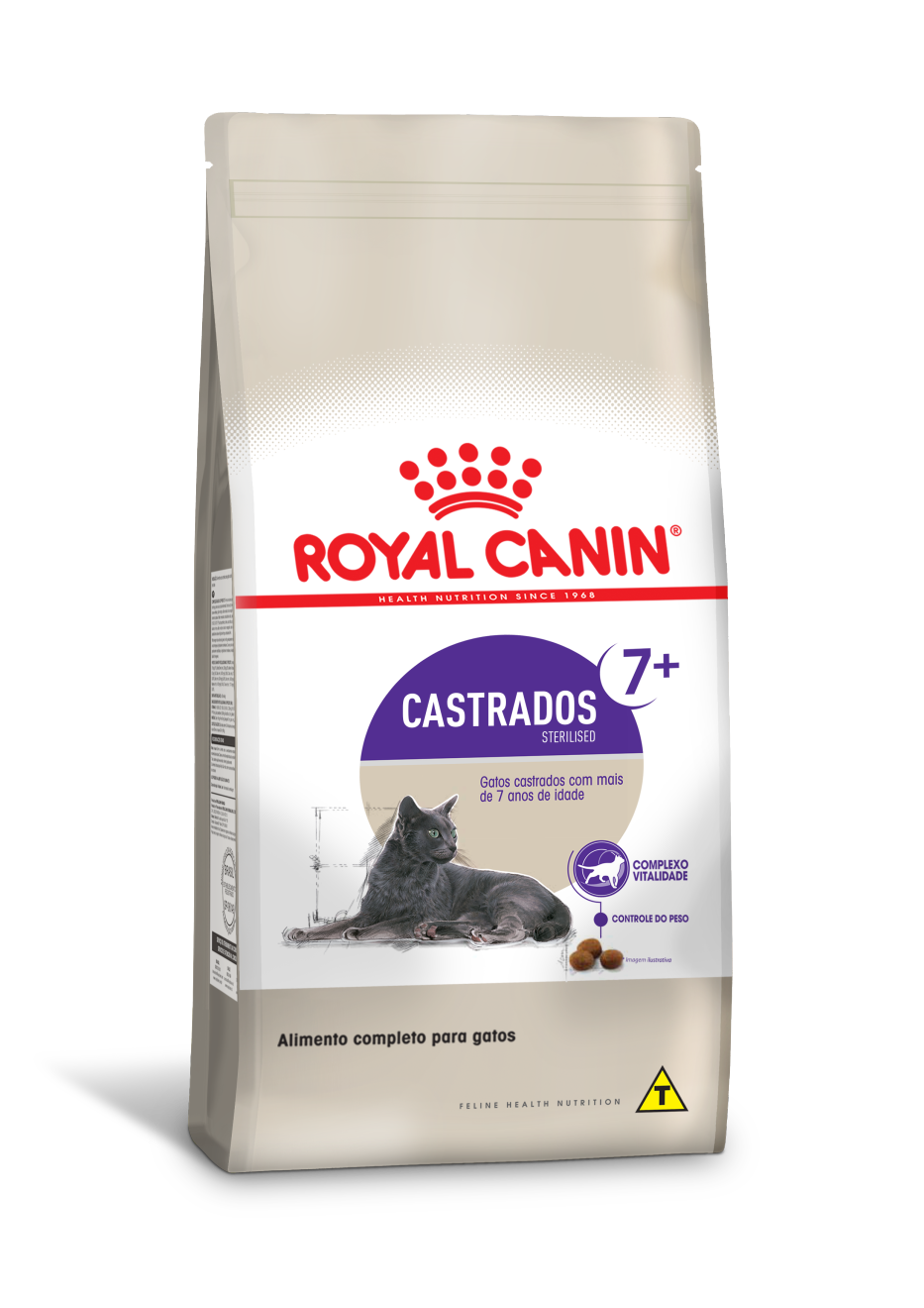 Embalagem de Royal Canin Castrados 7+