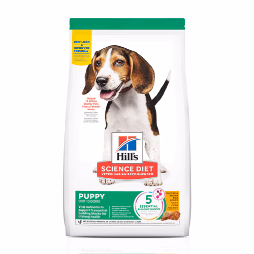 Embalagem de Hill's Science Diet Cães Filhotes