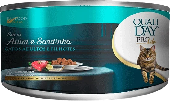 Embalagem de Qualiday Prolife Gatos Adultos Sabor Atum e Sardinha Pouch