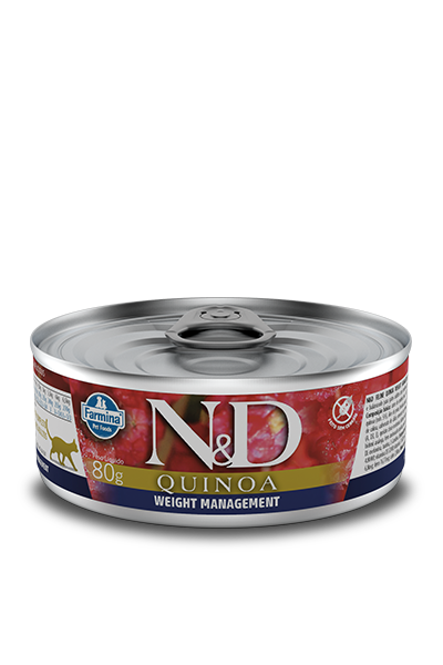 Embalagem de N&D Quinoa Feline Controle de Peso Wet Food
