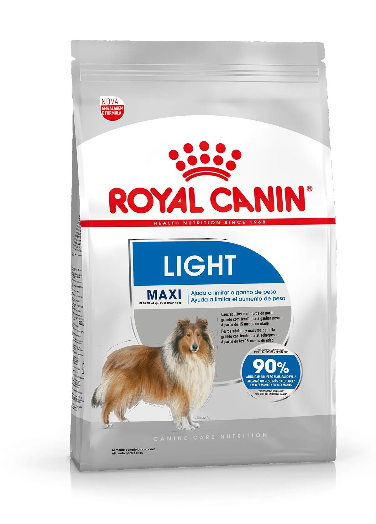 Embalagem de Royal Canin Maxi Light