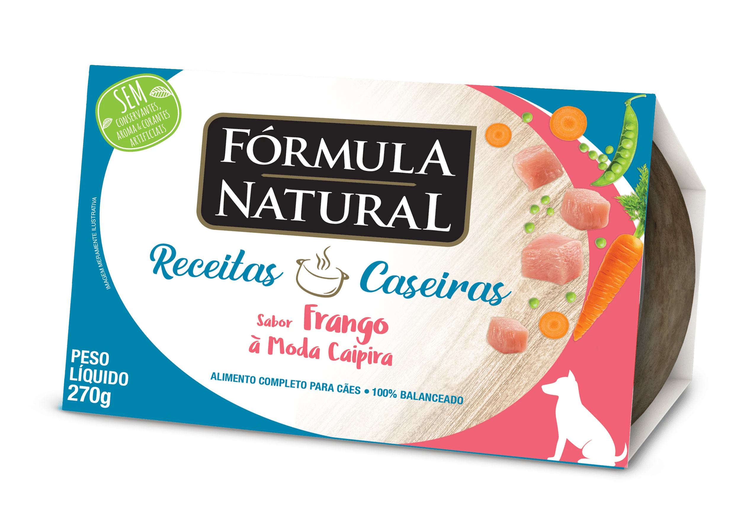 Packshot oficial de Fórmula Natural Receitas Caseiras Cães Adultos Frango À Moda Caipira