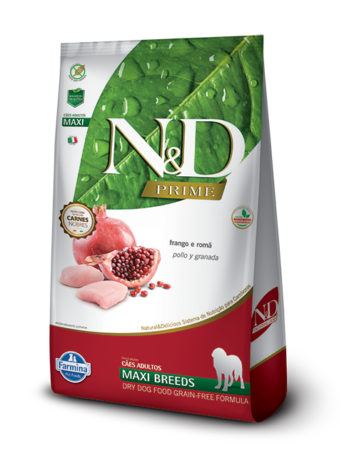 Embalagem de N&D Prime Canine Frango & Romã Adult Maxi