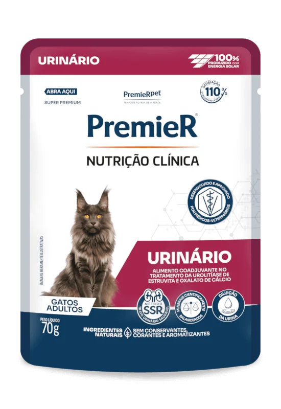 Packshot oficial de PremieR Nutrição Clínica Úmidos Gatos Urinário