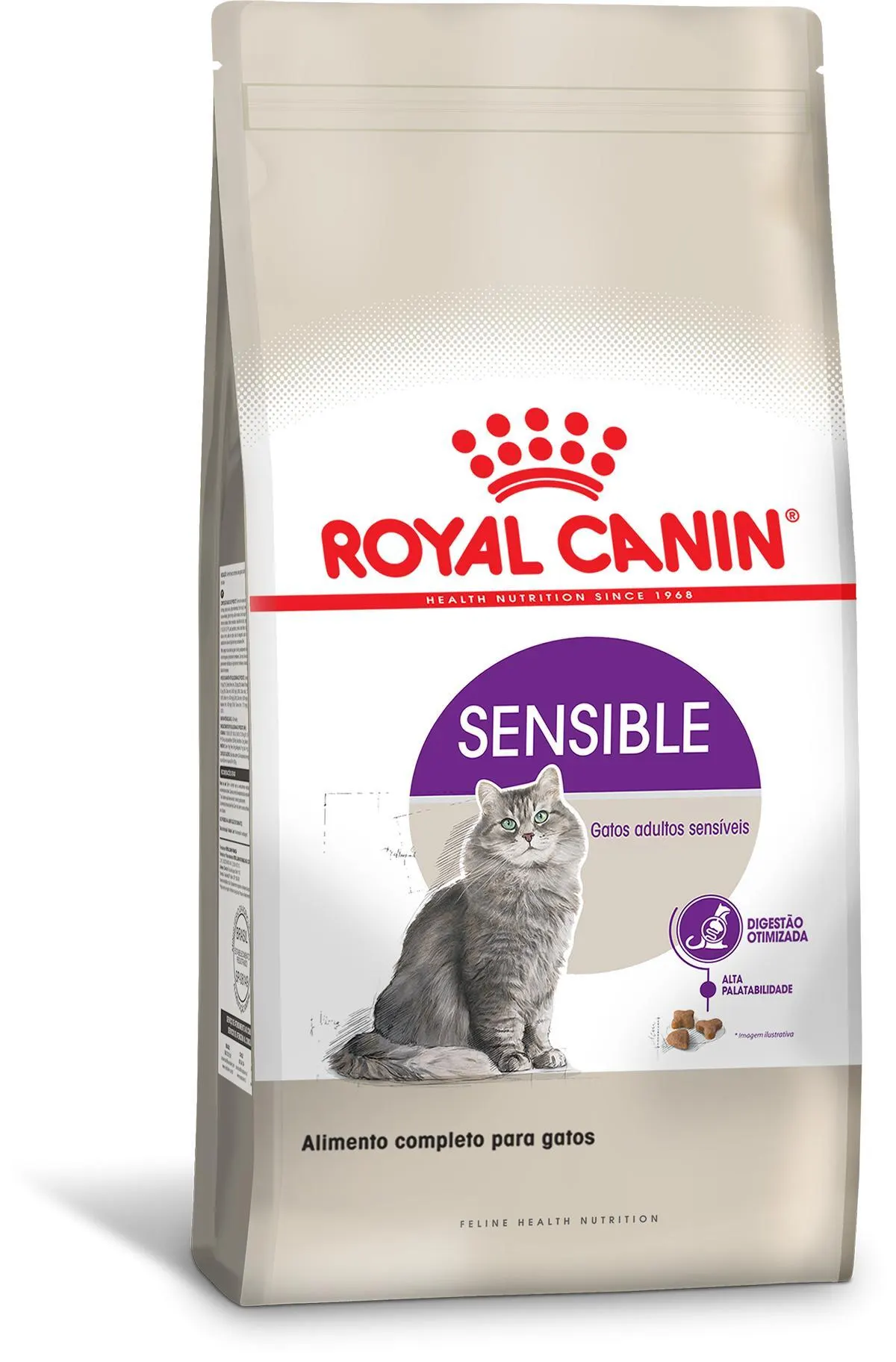 Embalagem de Royal Canin Sensible