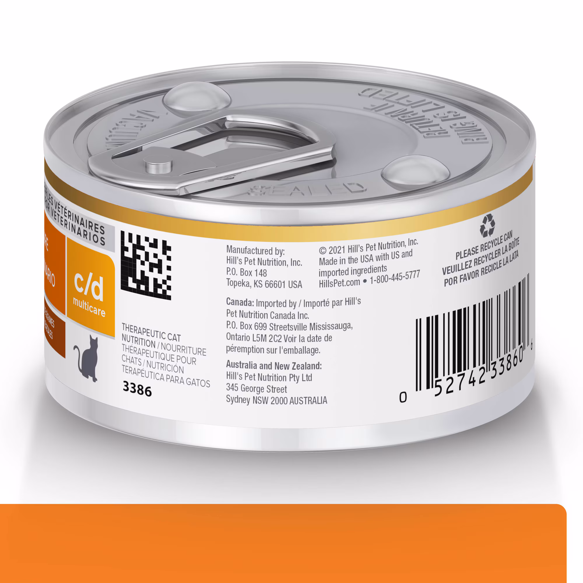 Packshot oficial de Hill's Prescription Diet c/d Multicare Cães Adultos Lata